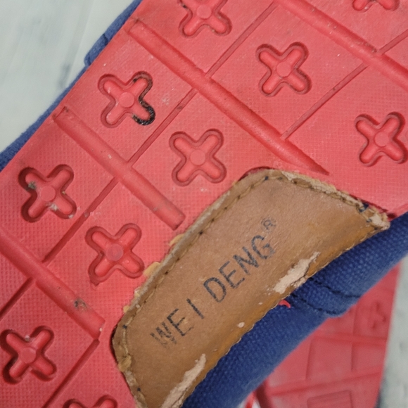 WEI DENG | union jack stars slipon flats canvas shoes - Picture 8 of 9